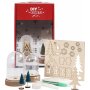 Materiaalset voor beker met interieurdecoratie