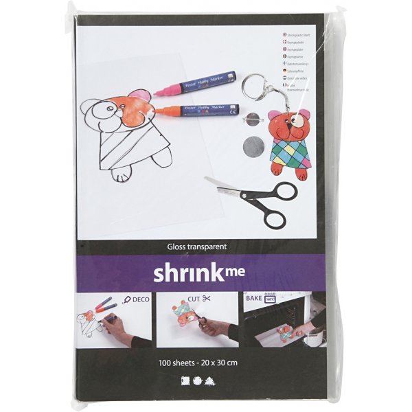 Krimpfolie - Glanzend transparant - 100 vellen Krimpfolie - Glanzend transparant - 100 vellen