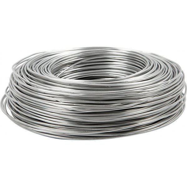Aluminiumdraad - 2 mm - zilver - 100 m