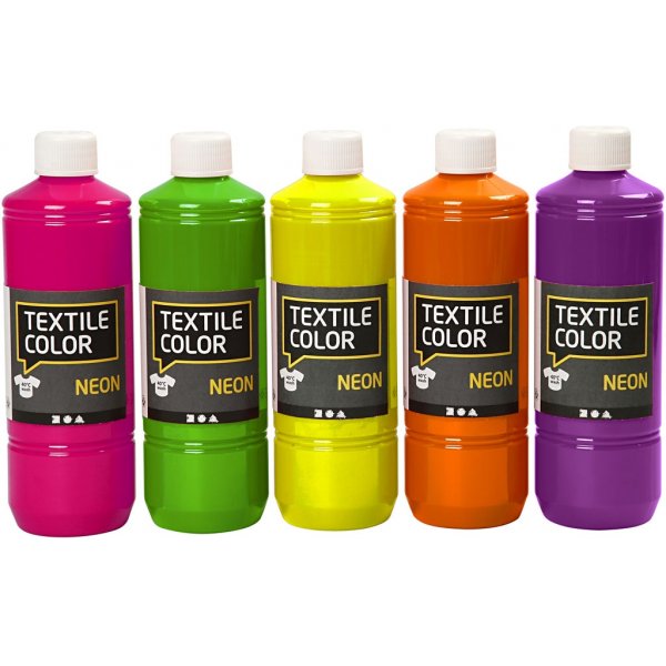 Textile Color textielverf - gemengde kleuren - 5 x 500 ml Textile Color textielverf - gemengde kleuren - 5 x 500 ml