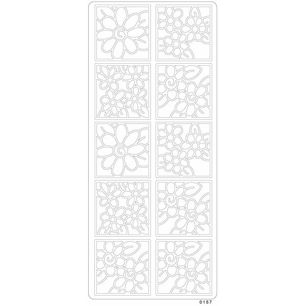 Peel-offs - Bloemen/ruiten