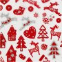 Stickers - rood/witte kerst