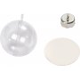 Decoratieve bal - transparant - 5 cm - 10 st
