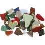 Glasmozaek - gemengde kleuren - Inhoud kan variren - 15-60 mm - 2 kg