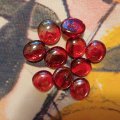 Klant imago Glazen bollen glinsterend 18 - 20 mm - rood 100 g / 20 st.