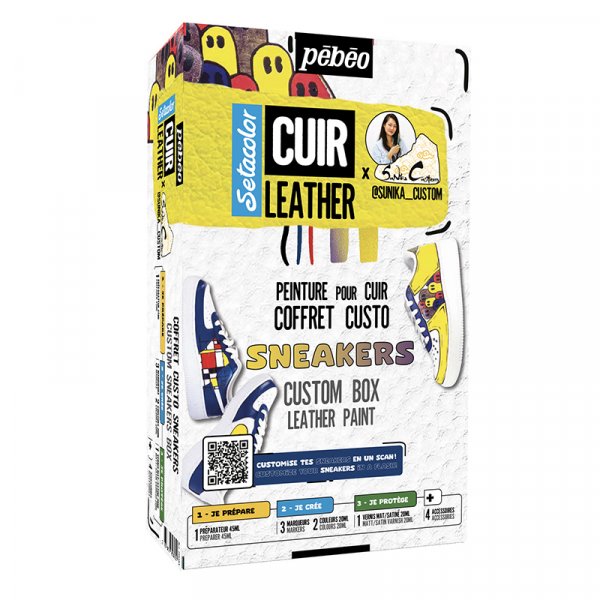 Kleur leer - Pebeo - Custo Sneakers Box