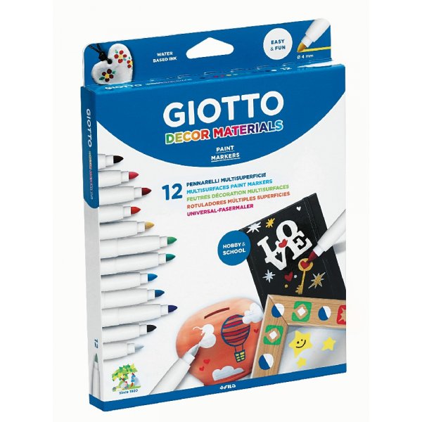 Markeerstiften Giotto Decormateriaal - 12-pack
