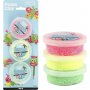 Foam Clay - lichtgroen - neonroze - neongeel - 3 x 14 gr