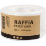 Raffia Papiergaren - wit - 100 m