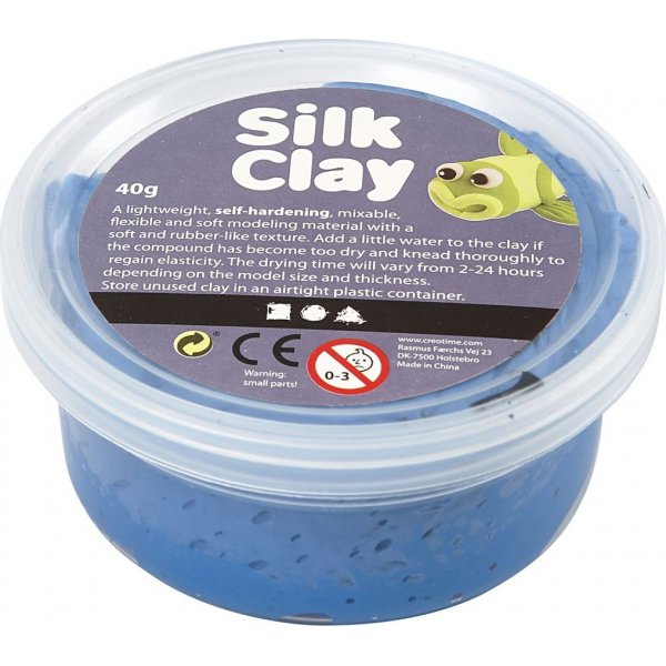 Silk Clay - blauw - 40 gr