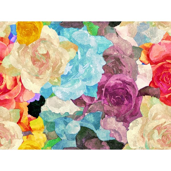 Patroonjersey 145 cm - Aquarelrozen