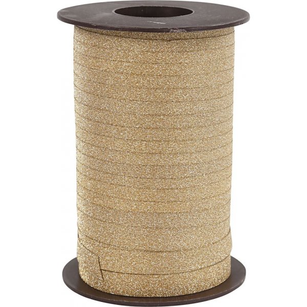 Cadeaukoord - goud - glitter - 100 m