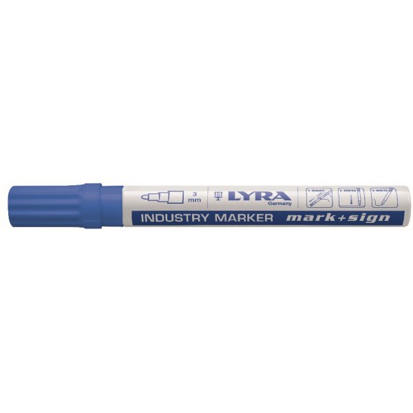 Permanente marker Mark&Sign 2-4 mm - Blauw