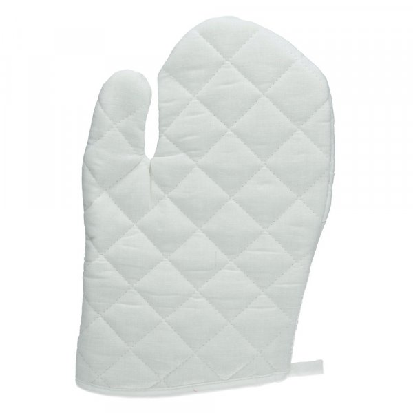 Pothandschoen van katoen 30x19,5 cm - wit