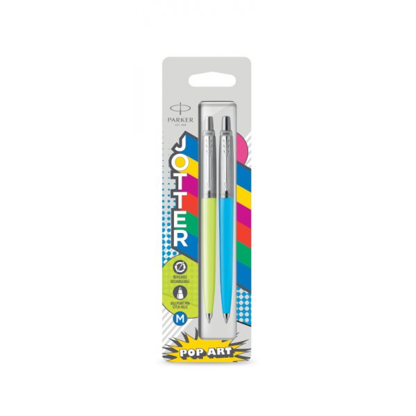 Balpen Parker Jotter ORIG 60S - Medium blauw - 2-pack