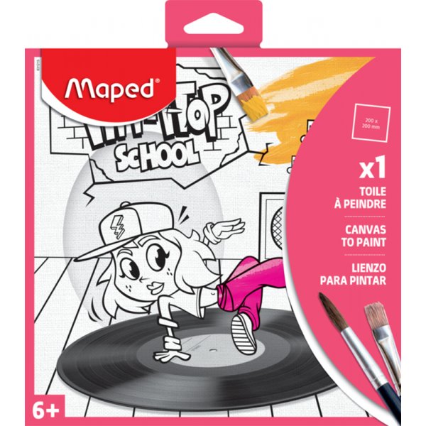 Kinderset - Maped - Canvas om te schilderen