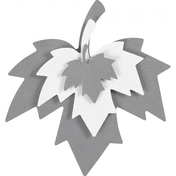 Laag-op-laag ponsen - Esdoornblad - 3 st