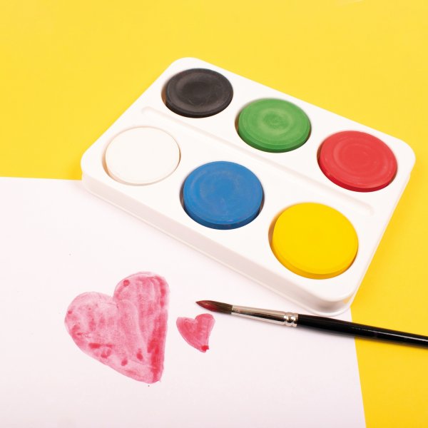 Kleurenpalet voor Ø57 mm - 6-vaks - 6 st Kleurenpalet voor Ø57 mm - 6-vaks - 6 st