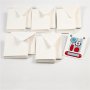 Passepartout kaart met envelop - gebroken wit - ovaal - 10 sets