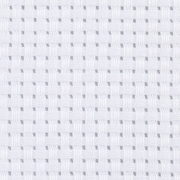 Aida borduurstof extra zacht - wit - 50x50 cm, 35 vierkantjes per 10 cm