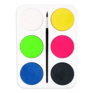 Palet met kleurenpucks Palet met kleurenpucks