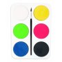 Palet met kleurenpucks
