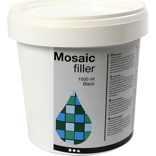 Mozaekmortel - zwart - 1000 ml