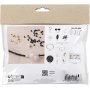 Mini DIY Kit Sieraden, zwarte harmonie, zware ketting