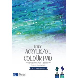 Acryl- en olieblok Sense 230g - A4