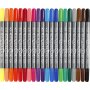Colortime Dubbele marker - standaardkleuren - 20 st