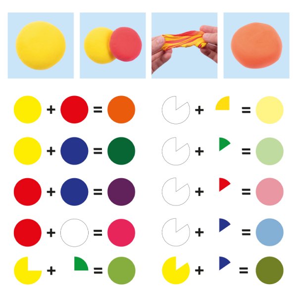 Lichte klei basis - 6x14g