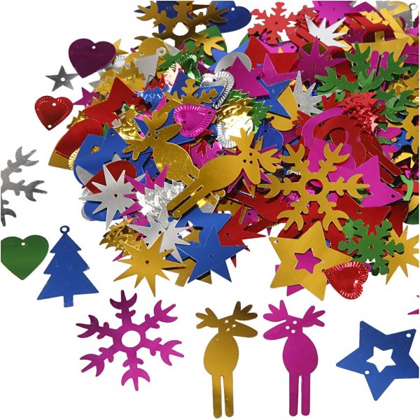 Pailletten - felle kleuren - 35 g