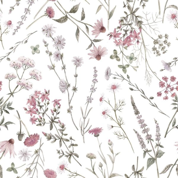 Bloemen textielwasdoek 100 roze