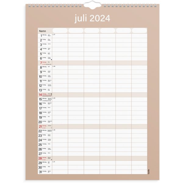 Familiekalender 24/25 - Praktisch Familiekalender 24/25 - Praktisch