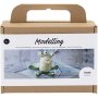 Mini DIY Kit Modellering, lichtgroen, donkergroen, Monster Lulu