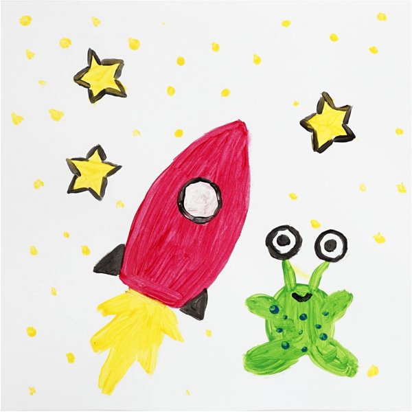 Schoolverf - Acryl - standaardkleuren - glanzend - 6 x 20 ml Schoolverf - Acryl - standaardkleuren - glanzend - 6 x 20 ml