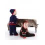 Breipatroon - Trui, vest, broek en muts met Dala-paarden