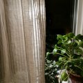 Klant imago Halflinnen Voile Rand - Ongebleekt/Natuurlijk - 150 cm