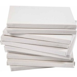 Schildersdoek - wit - A3 - 40 st Schildersdoek - wit - A3 - 40 st