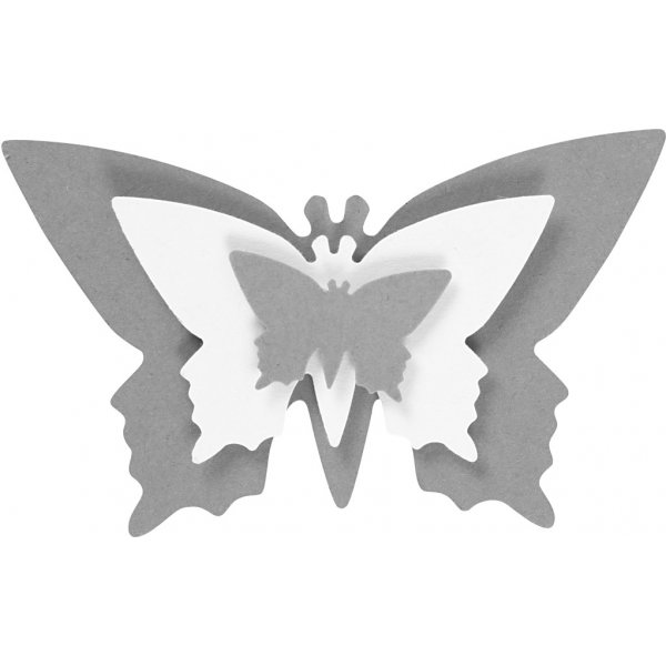 Laag-op-laag ponsen - Vlinder - 3 st Laag-op-laag ponsen - Vlinder - 3 st