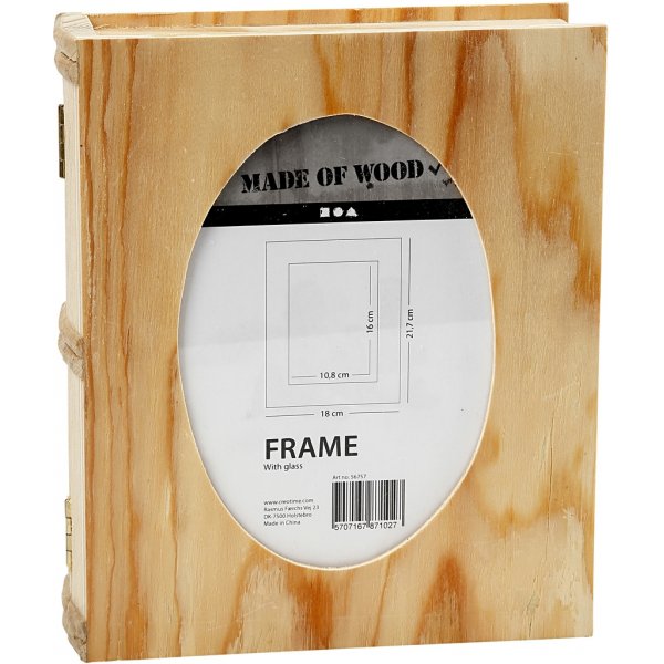 Boekendoos met pass-partout in de deksel - 21,7x18x5,5 cm Boekendoos met pass-partout in de deksel - 21,7x18x5,5 cm