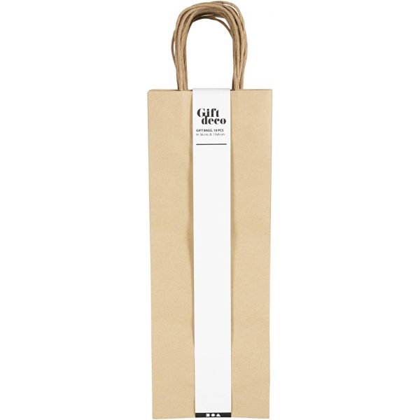 Papieren zakken - bruin - 10 st Papieren zakken - bruin - 10 st