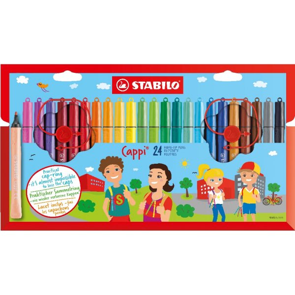 Vezelpennen Cappi - 24-pack