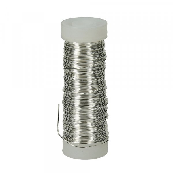 Koperdraad  0,50 mm - verzilverd 25 m