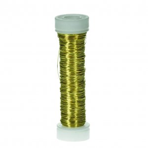Koperdraad � 0,30 mm - goudkleurig metaal, 25 m