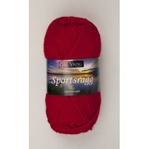 Vikinggaren Sportlap 50g - Rood (565) SR Vikinggaren Sportlap 50g - Rood (565) SR