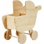 Minimeubels - 5-pack - stoel - bank - schommelstoel - tafel - kinderwagen