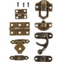 Minibeslag - antiek goud - 15 sets