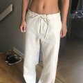 Klant imago Gewassen linnen stof Isadora 150 cm - Licht Naturel