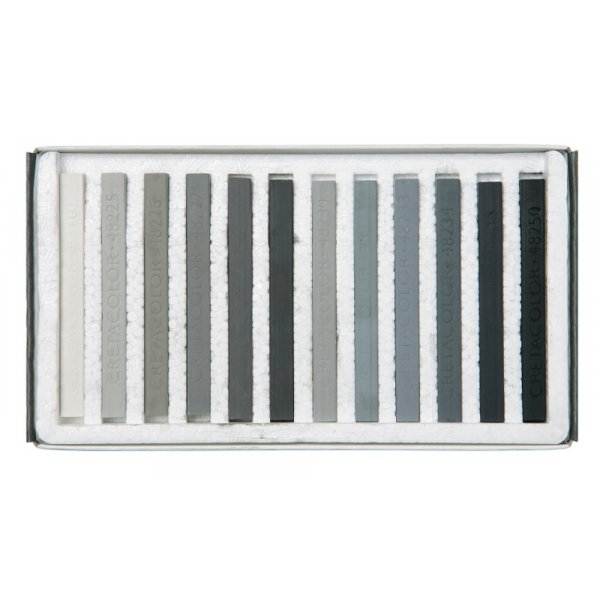 Cretacolor Pastelkrijt Grijstinten - 12 kleurpotloden